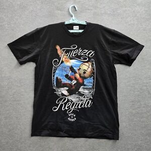 Born X Raised Men Shirt XL Black Graphic Fuerza Regida Otra Peda Tour